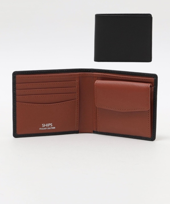 SHIPS: 【SAFFIANO LEATHER】 2トーン 2つ折 ウォレット （財布