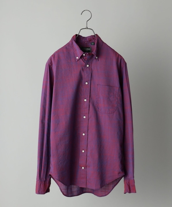 Gitman Vintage: Iridescent Madras ボタンダウンシャツ: シャツ 