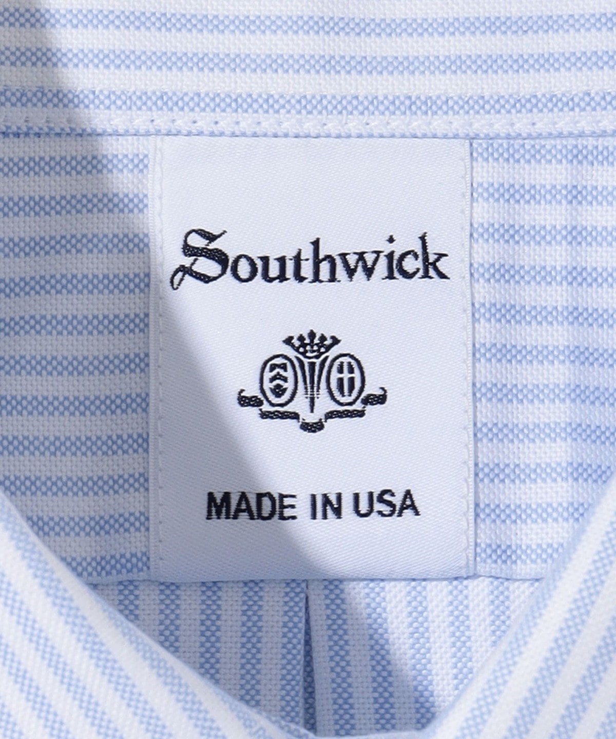 Southwick: オックスフォード ストライプ ボタンダウンシャツ: シャツ