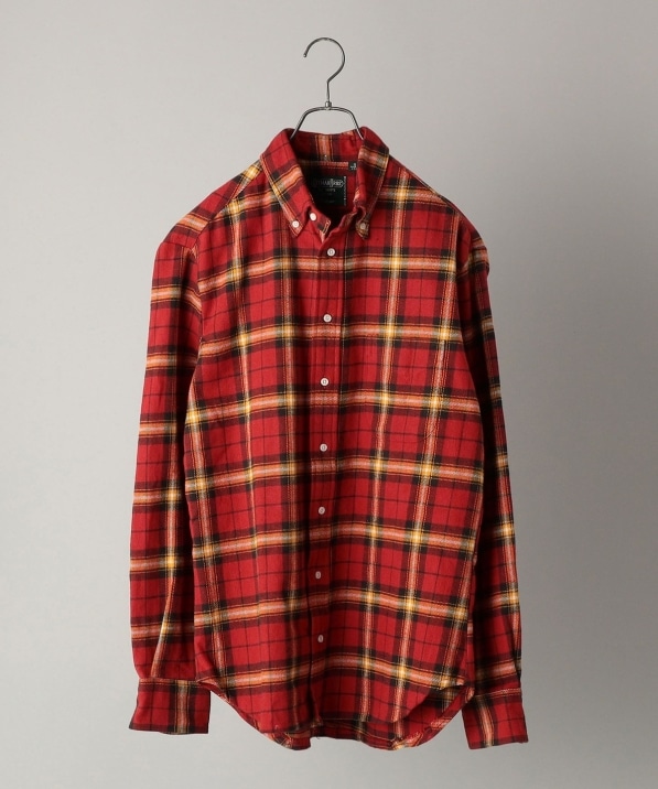 Gitman Vintage: ヘビーツイル チェック ボタンダウンシャツ: シャツ
