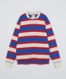 Drake's: MOCK STRIPE RUGBY SHIRT lCr[