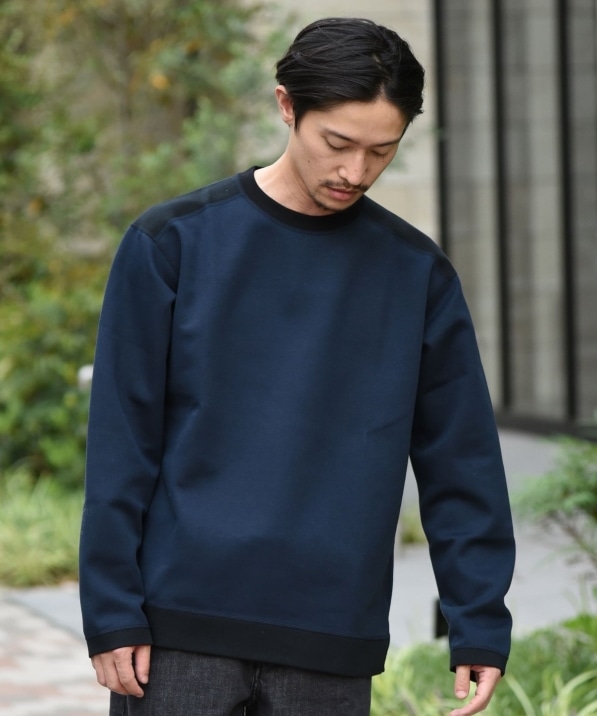 SHIPS: japan quality ダンボール 切り替え ロングスリーブ Tシャツ