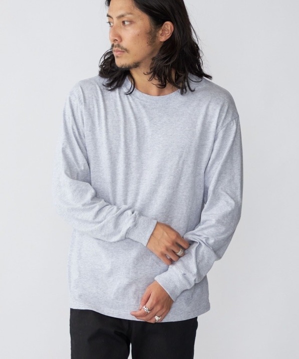 SHIPS別注】RUSSELL ATHLETIC: ガーメントダイ ロングスリーブ Tシャツ