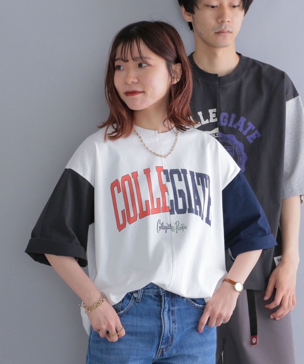 SHIPS別注】Collegiate Pacific: カレッジプリント ドッキング Tシャツ