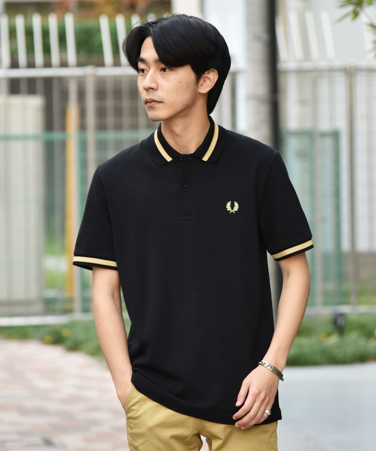 64%OFF!】 Fred Perry ボーダー ポロシャツ 半袖 鹿の子 M 日本製