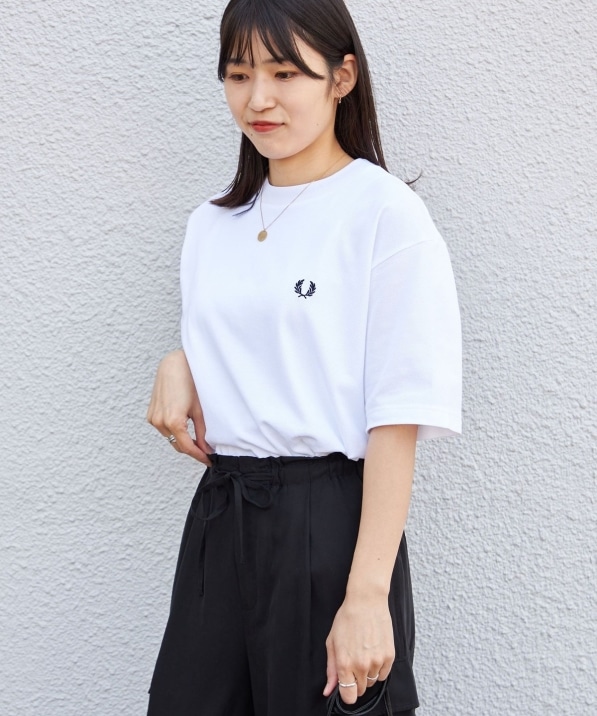 SHIPS別注】FRED PERRY: SOLOTEX（R) 鹿の子 ワンポイント ロゴ T