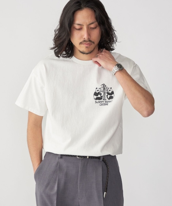 SHIPS別注】SloppySupply: ロゴ プリント 半袖 Tシャツ: Tシャツ