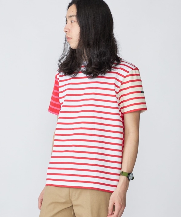 BATEAUX DE SHIPS別注】Le Minor: ボーダー クルーネック Tシャツ: T 