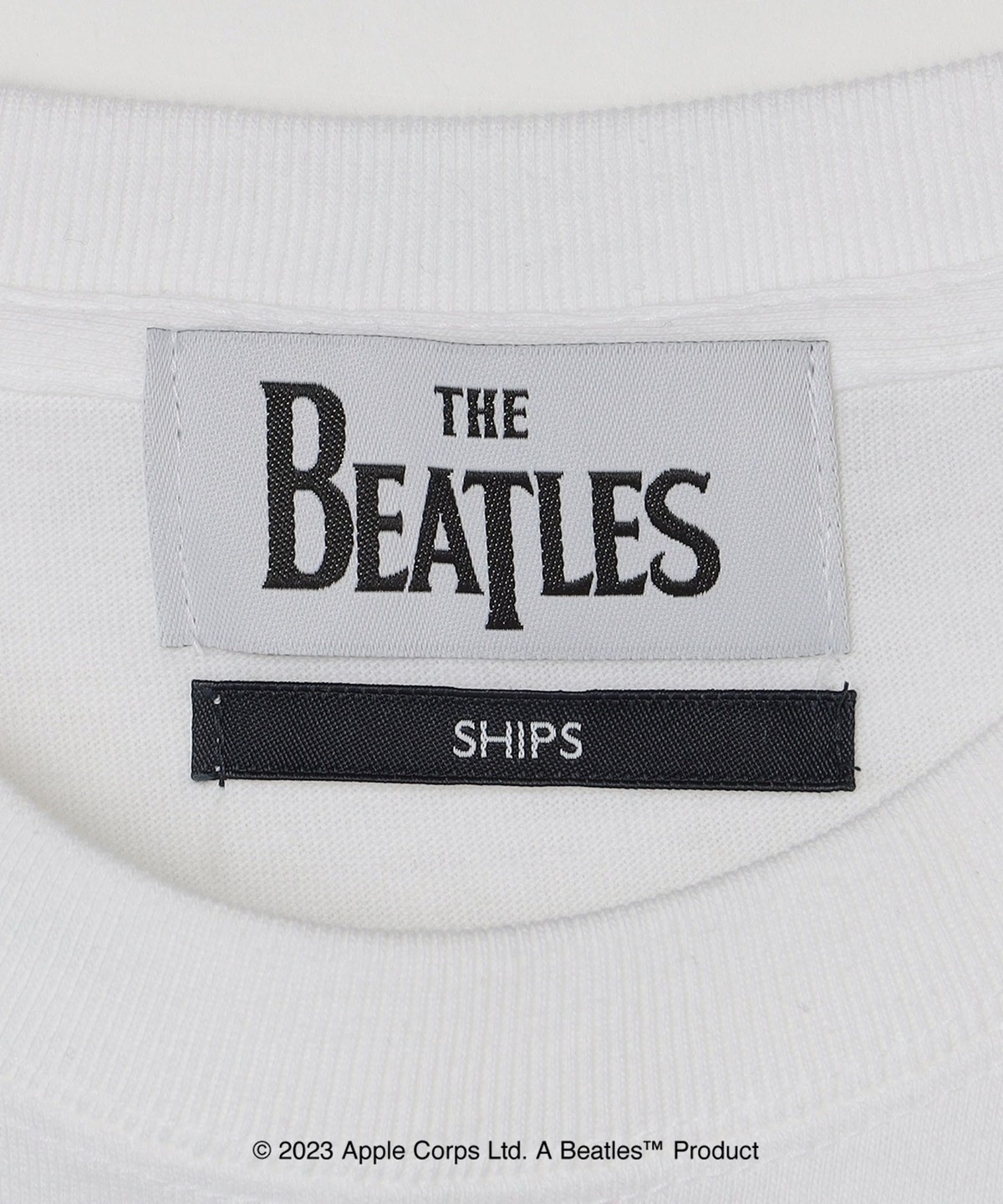 SHIPS: THE BEATLES コラボレーション マイクロ ロゴ ポケット Tシャツ
