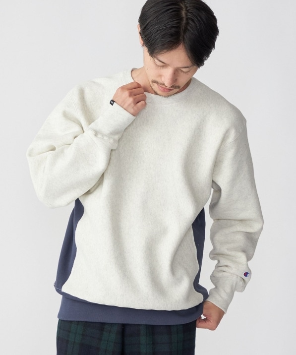 SHIPS別注】Champion: リバースウィーブ(R) 2トーン スウェット