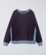 NEEDLES: 2 TONE CREW NECK SWEATSHIRT p[v