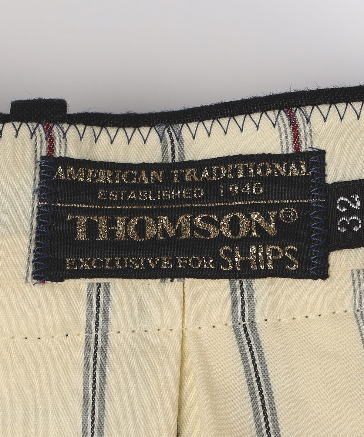 【SHIPS別注】THOMSON:アイリッシュリネン トラウザーズパンツ