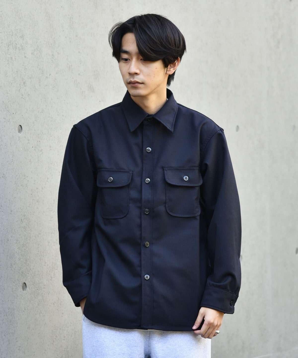 comoli【221VILLAGE / 221ヴィレッジ】 ウールシャツジャケット