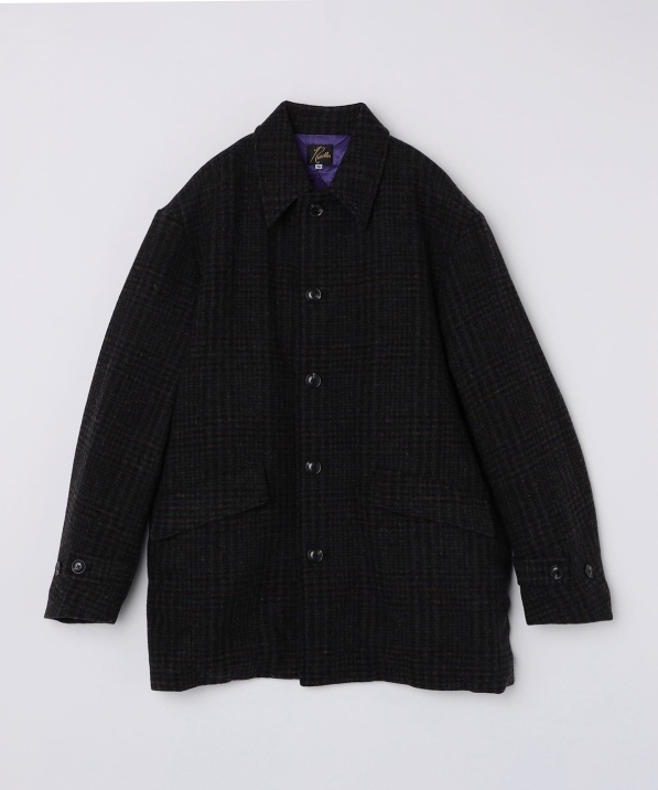 NEEDLES: CAR COAT WOOL GLEN PLAID