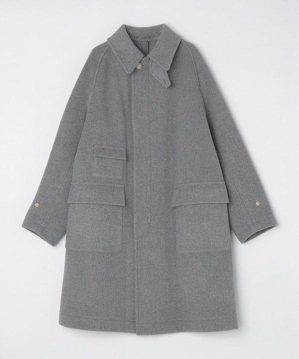 KAPTAIN SUNSHINE: TRAVELLER COAT BEAVER MELTON DOUBLE CLOTH