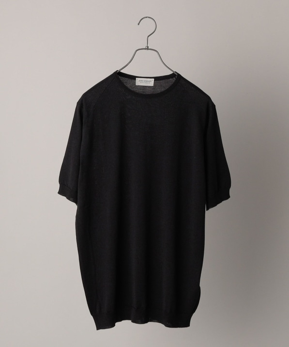 JOHN SMEDLEY:BELDEN ANGLO INDIAN GAUZE ニットTシャツ: トップス