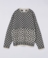 HUM VENT: CORAL SANQUHAR SWEATER WK[h Z[^[ i`