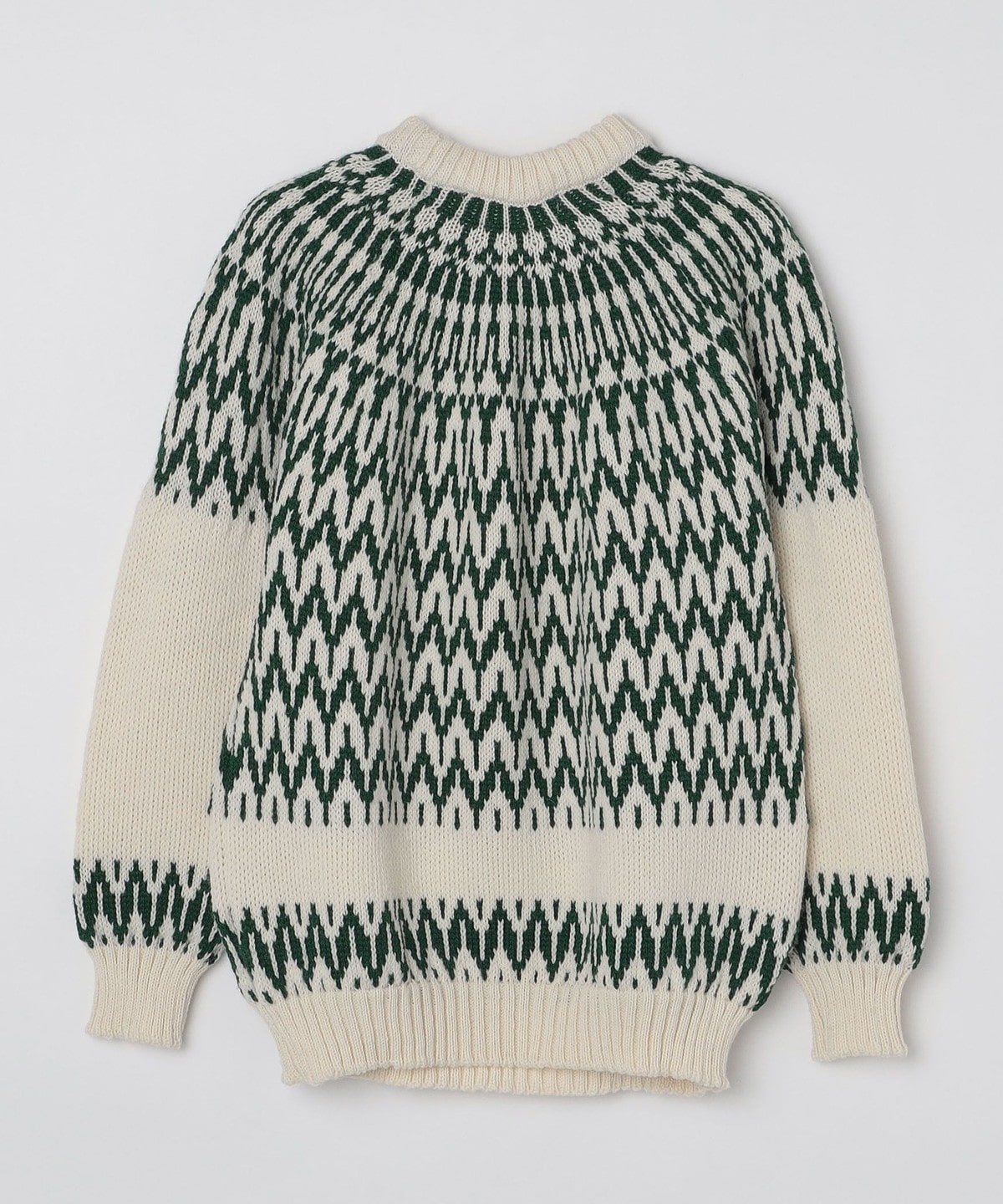 SHIPS別注】Guernsey Woollens: アイスランディック クルーネック