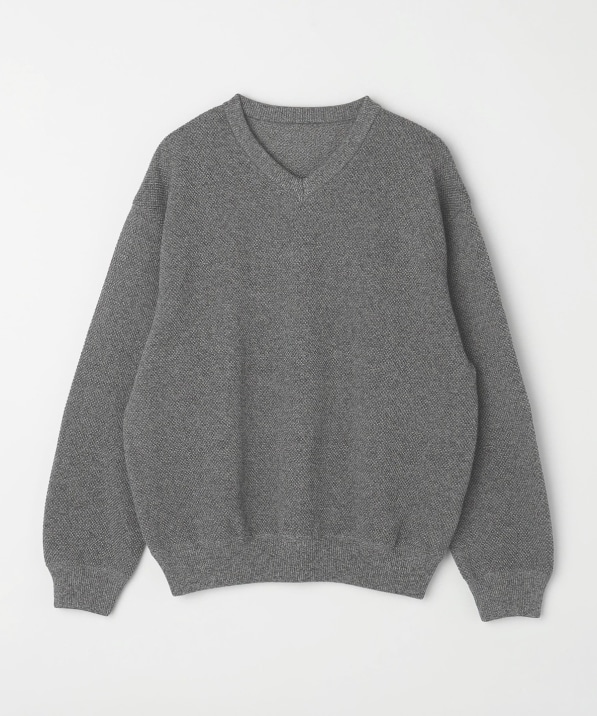 crepuscule: MOSS STITCH V-NECK KNIT PULLOVER: トップス SHIPS 公式 