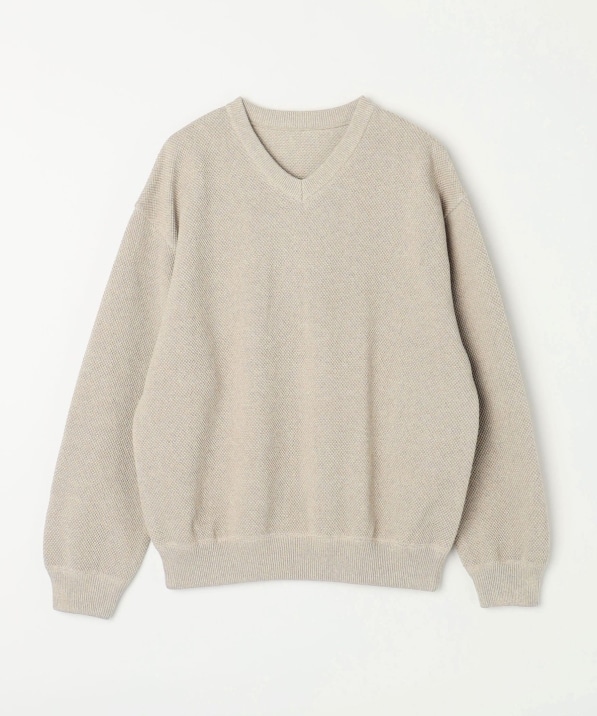 crepuscule: MOSS STITCH V-NECK KNIT PULLOVER: トップス SHIPS 公式 