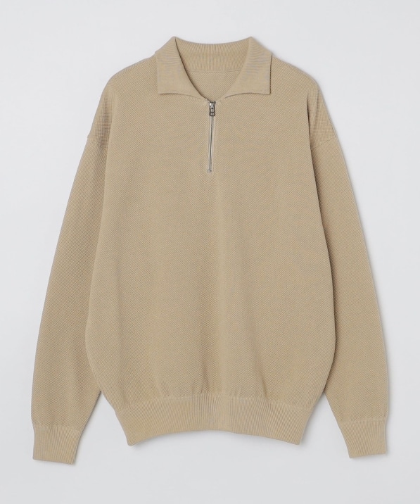 crepuscule: MOSS STITCH ZIP POLO L/S: トップス SHIPS 公式サイト