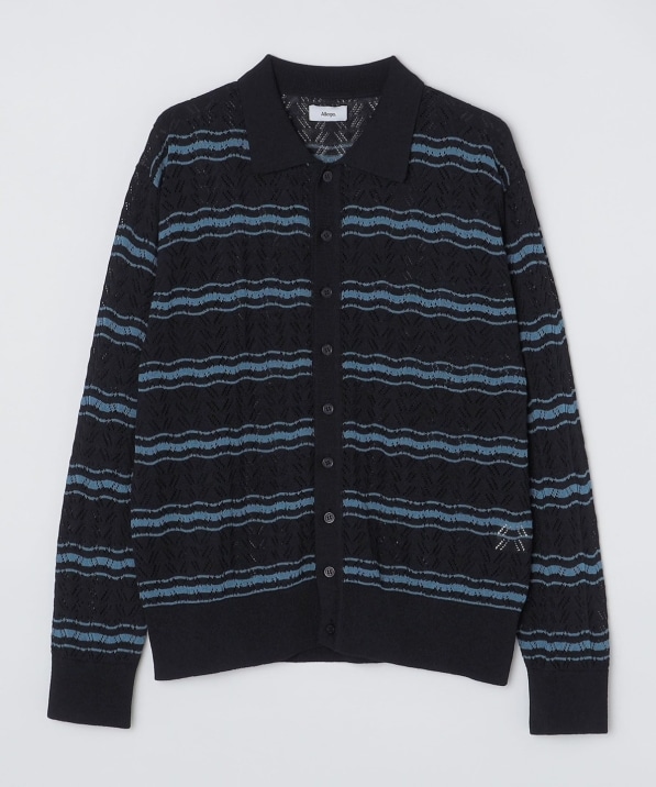 Allege: OPENWORK BORDER CARDIGAN オープンワーク ボーダー