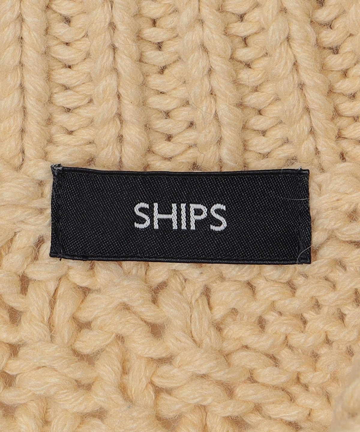 SHIPS: ローゲージ リラックスフィット ケーブル編み ポロ ニット