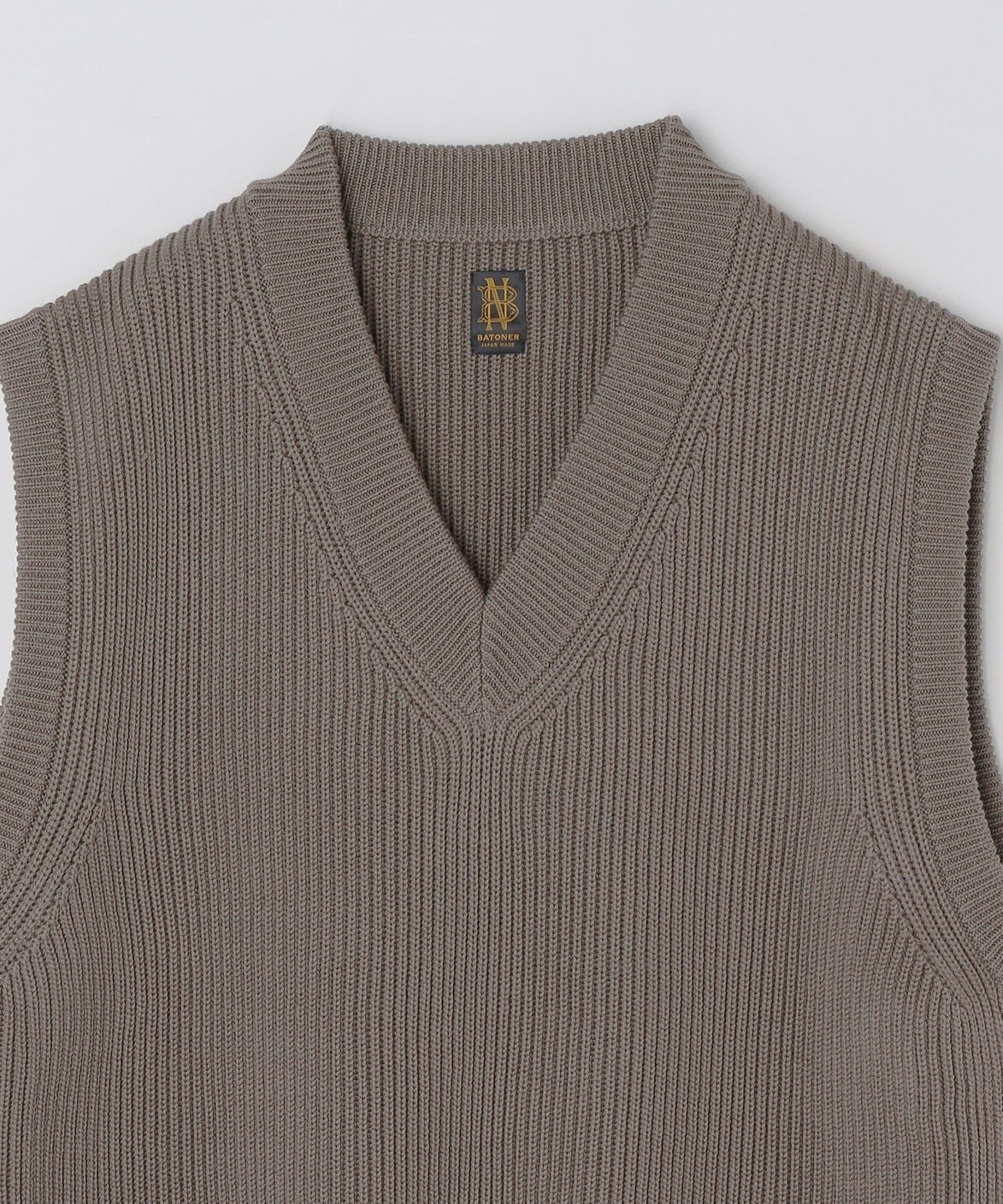 BATONER: SOLID WOOL RIB V NECK VEST: トップス SHIPS 公式サイト