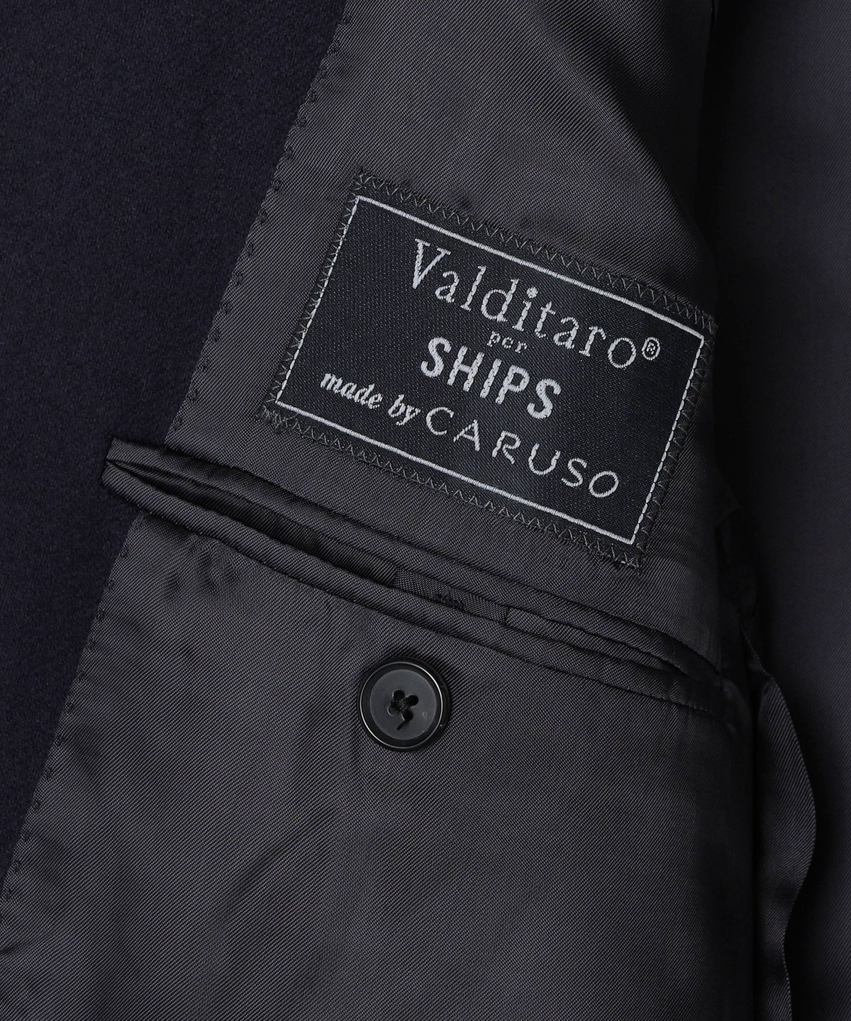 メンズ【イタリア製】Valditaro per SHIPS テーラード ジャケット 紺