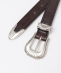 TORY LEATHER: 3PIECE SILVER BUCKLE