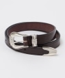 TORY LEATHER: 3PIECE SILVER BUCKLE uE