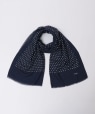 Drakes: POLKA DOT WOOL SCARF lCr[