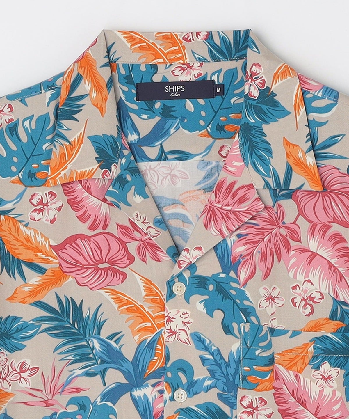 SHIPS Colors: 〈洗濯機可〉レーヨン アロハ プリント 半袖シャツ