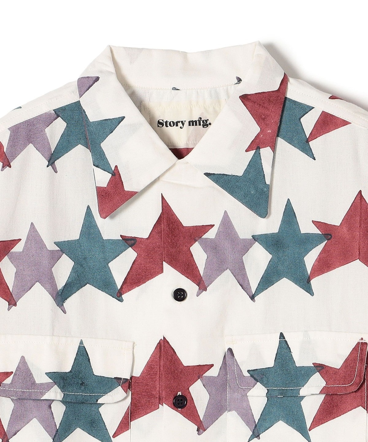 Story Mfg Snack Shirt 半価販売 mfg. Long Sleeve Button Up Organic