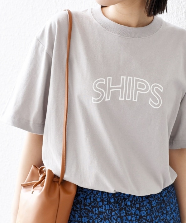 SHIPS ラウンド プリント ロゴ TEE ◇: Tシャツ/カットソー SHIPS 公式