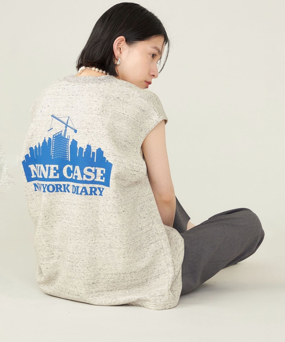 予約》SHIPS NINE CASE:NY DIARY タンクトップ ◇: Tシャツ/カットソー