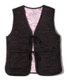 DAMSON MADDER:ARTE GILET BLACKSATIN ubN