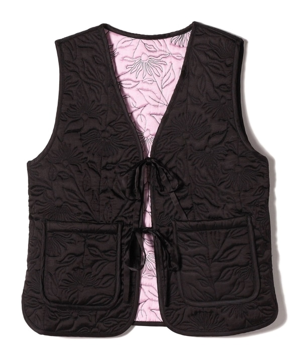 DAMSON MADDER:ARTE GILET BLACKSATIN