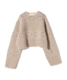 PONTI:PLAIN BDR HAND KNIT x[W