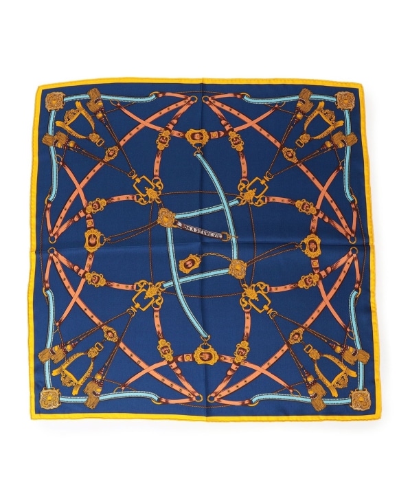 manipuri:クラシカルプリントスカーフ 65×65: ストール/マフラー