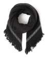 elegancese:SQUARE FRINGE STOLE `R[O[