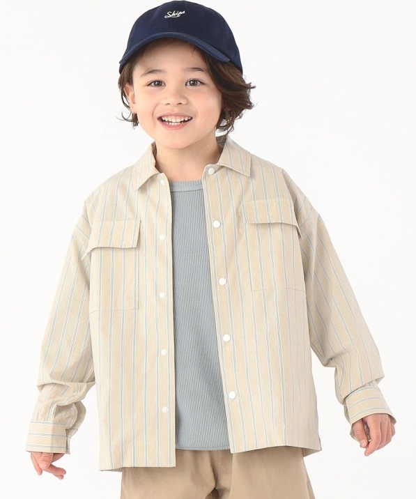 SHIPS KIDS:ルーズ スナップ シャツ ジャケット(100～130cm): シャツ