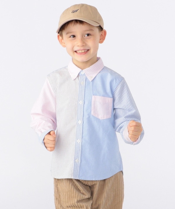 SHIPS KIDS:カラー オックスフォード ボタンダウン シャツ(100～130cm