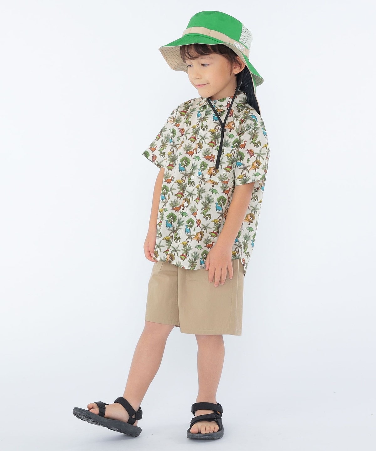 SHIPS KIDS:100～130cm / リバティ プリント 半袖 シャツ: シャツ 