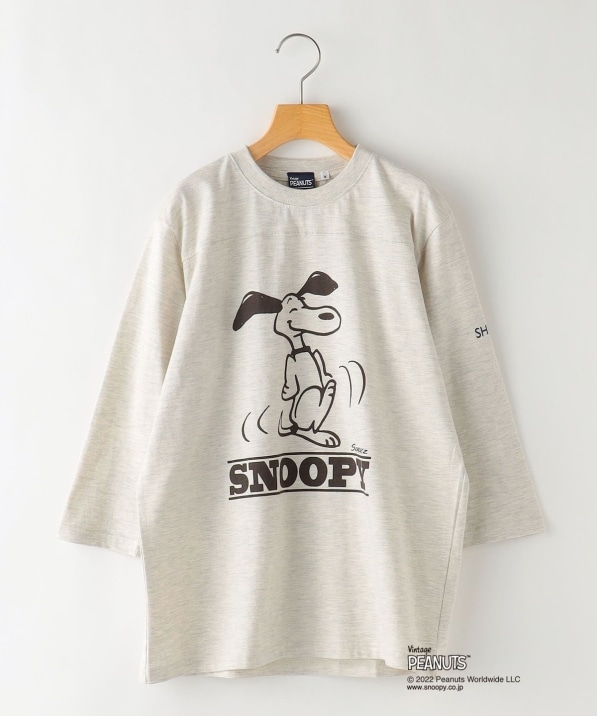 Ships Kids スヌーピー フットボール 7分袖 Tee 145 160cm Tシャツ カットソー Ships 公式サイト 株式会社シップス