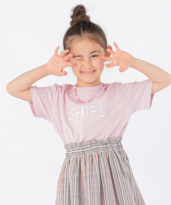 SHIPS KIDS:SHIPS ロゴ TEE(100～160cm): Tシャツ/カットソー SHIPS