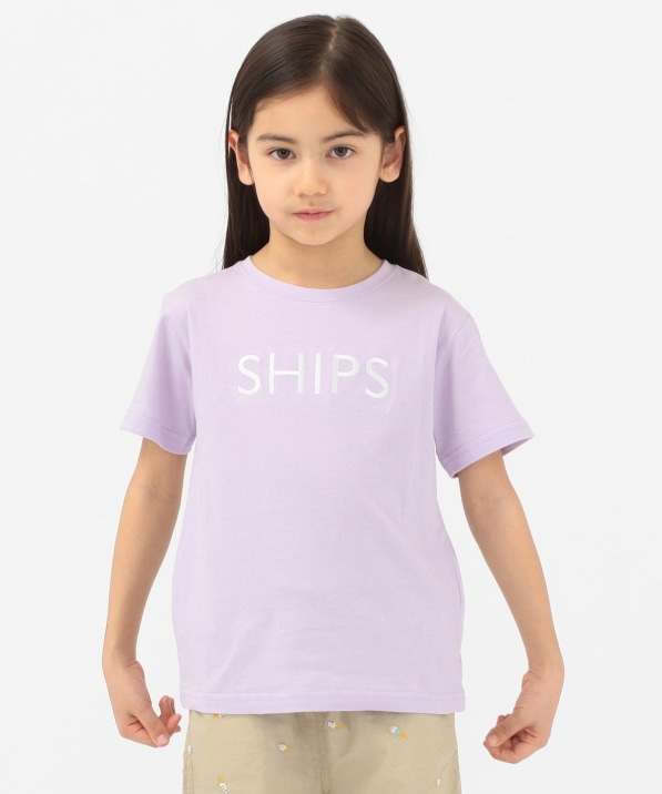 SHIPS KIDS:＜ファミリーおそろい＞SHIPS ロゴ TEE(100～160cm): T