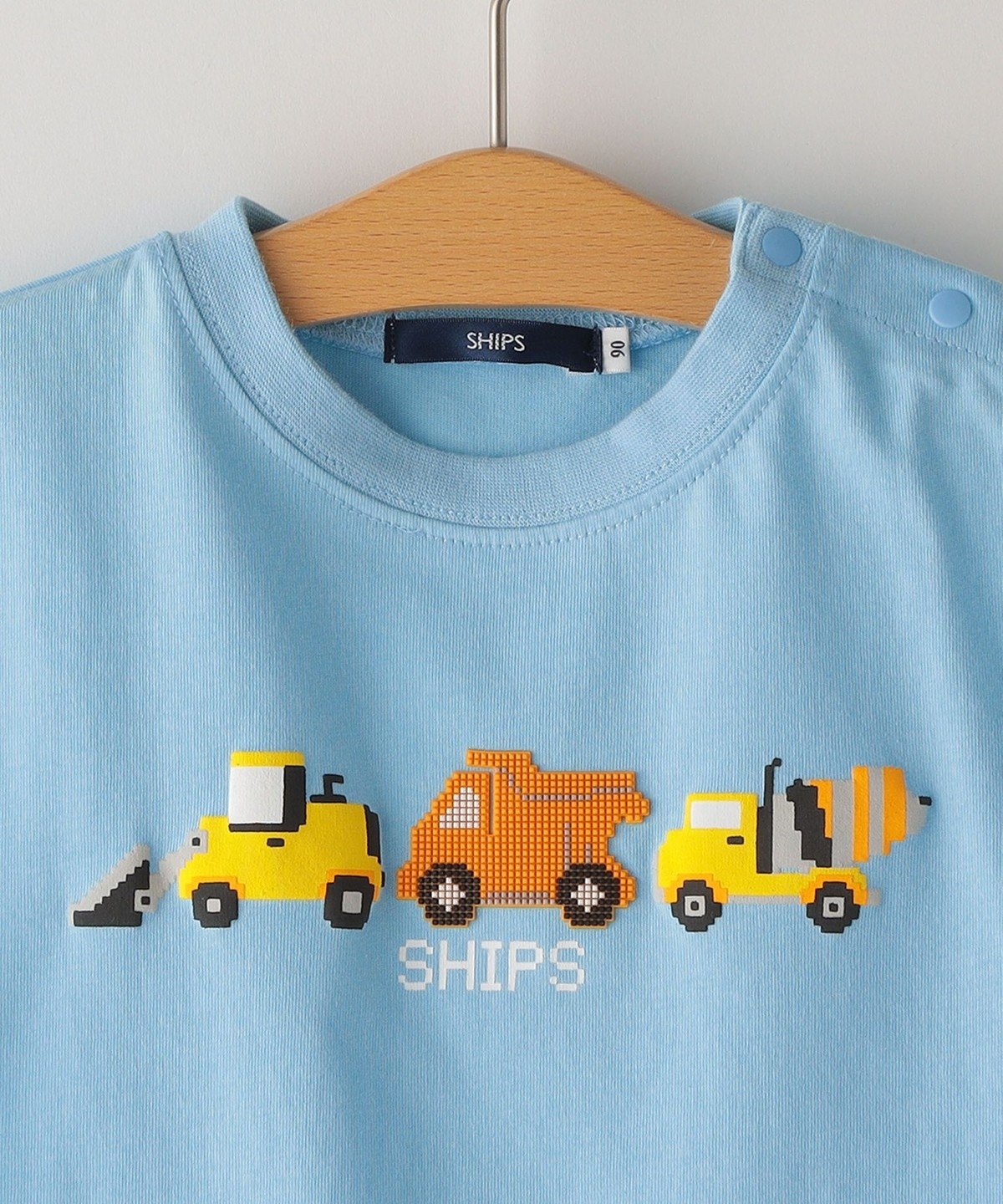 SHIPS KIDS:80～90cm / はたらく車 半袖 TEE: Tシャツ/カットソー 