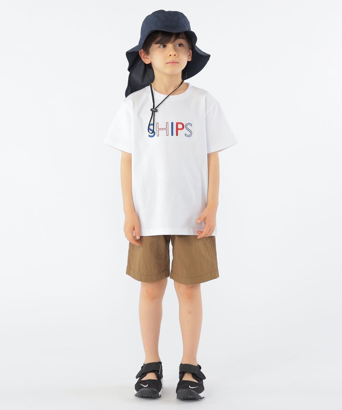 SHIPS KIDS:100～160cm / SHIPS ロゴ TEE: Tシャツ/カットソー SHIPS