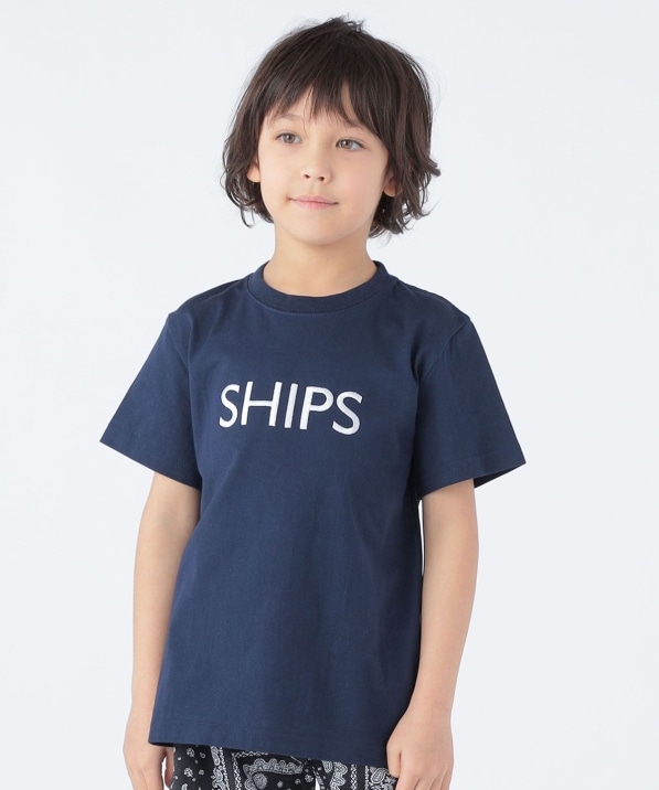 SHIPS KIDS:100～160cm / SHIPS ロゴ TEE: Tシャツ/カットソー SHIPS